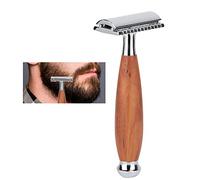 FILFEEL Manuel pour Hommes Double Système Poignée Ergonomique en Métal Poignée Antidérapante Rasage Humide Vintage pour Finition de Peau Sensible Durabilité Durable Conception Artisanale de qualité