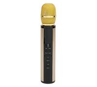FILFEEL Microphone à Main avec Réduction du Bruit, Micro karaoké Stéréo pour Smartphone et PC, (Gold)