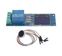 FILFEEL Module de Relais d' Digitales ZW101 - Carte de Contrôle d'accès Biométrique Monocanal 5 V avec écran de 0,96 Pouces, Microcontrôleur pour Boîte, Serrure et Systèmes de sécurité Intégrés