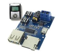 FILFEEL Module Décodeur Mp3 sans Perte avec Amplificateur intégré et Contrôle de Lecture pour Disque U et Carte Mémoire