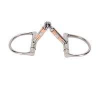 FILFEEL Mors de Filet en Acier Inoxydable pour Chevaux - Embouchure Compacte avec Anneaux Lâches, Largeur 125 Mm, Longueur Totale 260 Mm, Utilisation à la Ferme et à l'entraînement