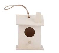 FILFEEL Nids d'oiseaux en Bois Innovants, 4 Pièces, pour la Décoration Extérieure du Jardin, Maisons à Oiseaux Suspendues pour Que Les Oiseaux Se Reposent