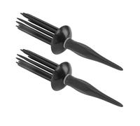 FILFEEL Peigne à Friser Professionnel 2 Pièces avec 17 Dents Arrondies pour un Coiffage et des Boucles Effort-pour un Usage Domestique ou en Salon