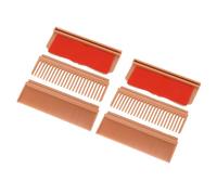 FILFEEL Peigne à Lisser les Cheveux - Clamp/Holder en Fibre de Carbone PPS Haute Température pour Frisottis, Rouge Marron