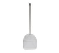 FILFEEL Pelle à Litière pour Chat en Acier Inoxydable avec Poignée - Tamisage Demi-Rond pour Litière Agglomérante et Non Agglomérante, Sable de Plage, pour Petits Animaux - Pelle à Crottes (White)