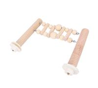 FILFEEL Perchoir échelle à Oiseaux pour Oiseaux de Petite à Moyenne Taille - Jouet d'escalade Amovible en Bois pour Perruches Calopsittes Inséparables - Pont de Perchoir en Bois de Hêtre avec