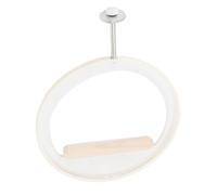 FILFEEL Perchoir pour Oiseau - Support d'escalade Multifonction en Acrylique et Bois avec Accessoires de Mastication, Mouvement de Balançoire et de Montage - Idéal pour Calopsittes, Perruches,