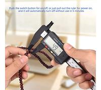 FILFEEL Pied à Coulisse Numérique avec Grand écran LCD pour les Mesures à l'intérieur, à l'extérieur, en Profondeur et en Marches (BLACK)