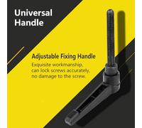 FILFEEL Poignées de Levier de Serrage, Bouton à Cliquet Réglable Handle de Fixation en Acier Inoxydable 4pcs Boucles de Machine M6 M6 (Longueur de vis 20 mm)