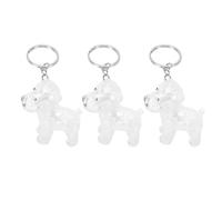 FILFEEL Porte-clés Commémoratif en Poils d'animaux de Compagnie avec Bouteille Transparente et Couvercle à Pression pour Les Amoureux des Animaux de Compagnie, Cadeau Sentimental