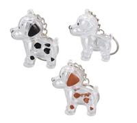 FILFEEL Porte-clés Souvenir Commémoratif en Poils d'animaux, Bouteille Transparente de 4,5 Cm avec Couvercle à Pression sécurisé, Conception Hermétique pour Le Stockage des Fourrures de