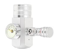 FILFEEL Régulateur de CO2 pour Aquariums avec Grand écran à Jauge Unique | Système CO2 en Alliage d'aluminium de qualité Supérieure pour la Croissance des Plantes (Petit Compteur Simple g5/8 sans