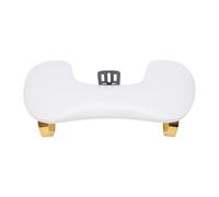 FILFEEL Repose-bras pour Ongles de qualité Supérieure avec Support de Téléphone Réglable, Coussin Ergonomique en Forme de U pour Manucure, Salon de Manucure, Base Antidérapante en Cuir (WHITE)