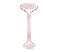 FILFEEL Rouleau de Visage en Jade Rouleau de Jade pour le Visage de pour le Masseur de à Double extrémité avec Conception D'arc Ergonomique pour le Lifting du (Or Rose)