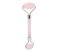 FILFEEL Rouleau de Visage en Jade Rouleau de Jade pour le Visage de pour le Masseur de à Double extrémité avec Conception D'arc Ergonomique pour le Lifting du (SILVER)