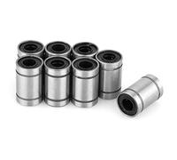 FILFEEL Roulement à Billes à Mouvement Linéaire LM6UU, 8 Pièces, Bague Double Scellée de 6 Mm pour Pièces CNC D'imprimante 3D, avec une Longue Durée de Vie à Faible Bruit