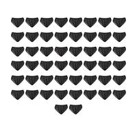 FILFEEL Slip jetable 50pcs sous-vêtements Jetables sous-vêtements de Voyage Portables Culottes Jetables pour Tourisme de Plein Air Hôtel Voyage Spa Salon (Noir) Taille Libre