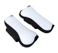 FILFEEL Support de Botte de Saut de Cheval Blanc, 2 Pièces, Protection Enveloppante, équipement équestre Professionnel (Leggings Devant)
