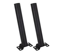 FILFEEL Support de Montage pour Poteau Lumineux en Acier allié - Support de Montage pour Lampadaire Solaire Rotatif à 180° et éclairage de Grange pour Poteaux Ronds jusqu'à 4,72 Pouces, Paquet de 2