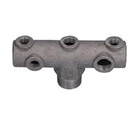 FILFEEL Support de Pressostat de Compresseur D'air, Connecteur de Valve à | Fonte en Fer, Résistant à la Chaleur et à la Corrosion, Connecte le Manomètre de Pression et la Soupape de sécurité,