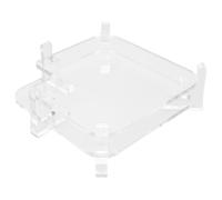 FILFEEL Support en Acrylique pour Ordinateur de Bureau M4 et M4 Pro 2024 - Support de Rangement Transparent avec Trous de Ventilation, Accès au Bouton d'alimentation, Piliers Antidérapants,