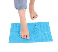 FILFEEL Tapis de Massage des Pieds, Picots en Caoutchouc et Coussin D'acupression Magnétique pour la Stimulation des Pieds et des Mains, en TPE de qualité Médicale, pour la Relaxa (BLUE)