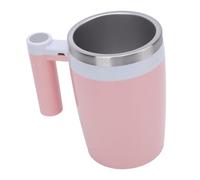 FILFEEL Tasse de Mélange électrique Rechargeable de 380 ML avec Une Seule Main pour Le café, Le thé, Le Chocolat, Le Lait et Plus, Design élégant (Rose)
