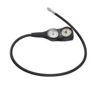 FILFEEL Testeur de Pression et de Profondeur de Plongée - Double Console Analogique avec Boîtier TPR, Cadran Blanc à Contraste élevé, Pression de 0 à 300 Bars et Mesure de Profondeur de 0 à 60 M