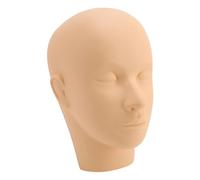 FILFEEL Tête de Mannequin en PVC Réutilisable pour le Maquillage, la beauté et la Pratique - Modèle d'entraînement Lavable et Stable