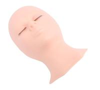 FILFEEL Tête de Mannequin en Silicone avec Paupières Amovibles - Idéal pour l'extension des Cils et la Pratique du maquillage.