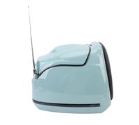 FILFEEL Top Case de Moto Rétro 38 L avec Serrure - Valise Universelle pour Scooters et Motos en Cyan (Cyan)