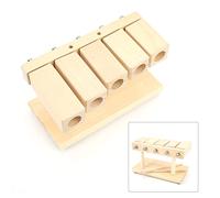 FILFEEL Toys Musicaux en Bois, bébé Jouets Musical bébé Maracas 5 Tons Rythm Blocks avec du Bois Marteau pour la Musique d'opéra Nationale