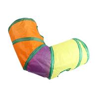FILFEEL Tunnel pour Chat Pliable à 3 Voies, Couleurs Interactives, Tube Courbe à Angle Droit, Jouet pour Chatons et Chats