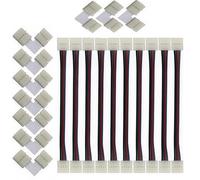 Fili LED RGB non saldati, pacchetto jumper a striscia larga da 8 mm a 4 broches, connettore angolare non saldato a 4 pin a forma di L, ogni striscia non è impermeabile 3258/5050 striscia luminosa a