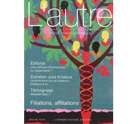 Filiations affiliations - Marie Rose Moro - Pensee Sauvage - broché - Revue