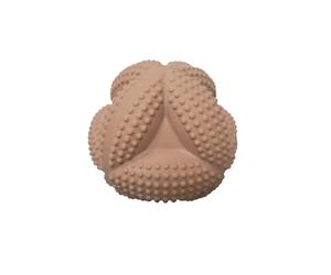 Filibabba - Balle sensorielle d éveil en caoutchouc naturel Isa Rouille