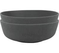 FILIBABBA Bol en silicone Stone Grey 2erPack
