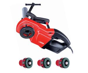 Filière électrique portable Mini Phénix 230V VIRAX + têtes 1/2, 3/4, 1 et 1.1/4 - 138021