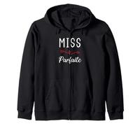 Fill Humour Miss Madame Parfaite Sweat à Capuche