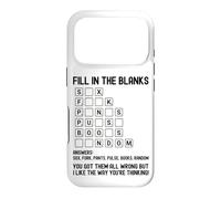 Fill in The Blanks Funny Attitude Bold Humour Sarcastic Coque pour iPhone 17 Pro