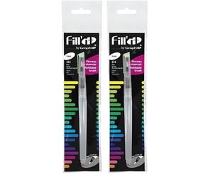 FILL’IT Pinceau à réservoir Rechargeable Pointe Fine (Lot de 2)