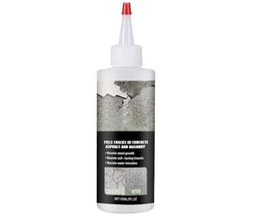 Fillant noir pour fissures d'asphalte - 150ml, flexible et résistant à la compression, facile à appliquer, parfait pour routes, allées, surfaces en béton, maintenance préventive