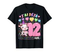 Fille 12e Anniversaire Cadeau J'Ai Déjà 12 Ans Vache T-Shirt