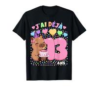 Fille 13e Anniversaire Cadeau J'Ai Déjà 13 Ans Capybara T-Shirt