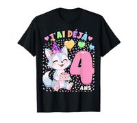 Fille 4e Anniversaire Cadeau J'Ai Déjà 4 Ans Louve T-Shirt