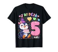 Fille 5e Anniversaire Cadeau J'Ai Déjà 5 Ans Manchote T-Shirt