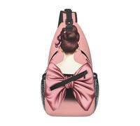 Fille À Nœud Sac Poitrine Multifonctionnel Sacoche Epaule Antivol Sac À Bandoulière Pour Excursion Quotidien Sport