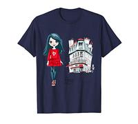 Fille à Paris - Parisienne - Française - Bébé Fille T-Shirt