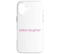 Fille aînée Pink Text Life of The Oldest Coque pour iPhone 16 Plus