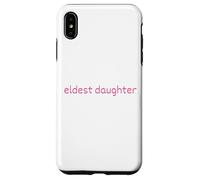 Fille aînée Pink Text Life of The Oldest Coque pour iPhone XS Max